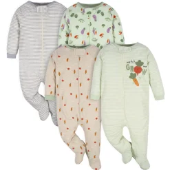 4-Pack Baby Neutral Happy Veggies Sleep 'N Plays