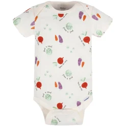 5-Pack Baby Neutral Happy Veggies Onesies® Bodysuits