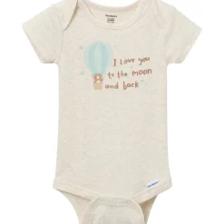 3-Pack Baby Neutral Hot Air Balloon Short Sleeve Onesies® Bodysuits