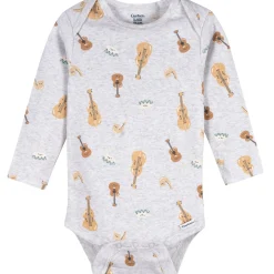 3-Pack Baby Neutral Little Melody Long Sleeve Onesies® Bodysuits