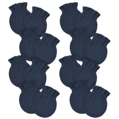 8-Pack Baby Neutral Navy No Scratch Mittens