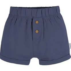 3-Pack Baby Neutral Navy Stripe, Oatmeal, & Navy Knit Shorts