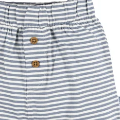 3-Pack Baby Neutral Navy Stripe, Oatmeal, & Navy Knit Shorts