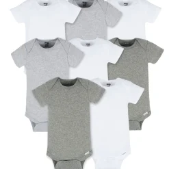 8-Pack Baby Neutral Neutrals Short Sleeve Onesies® Bodysuits