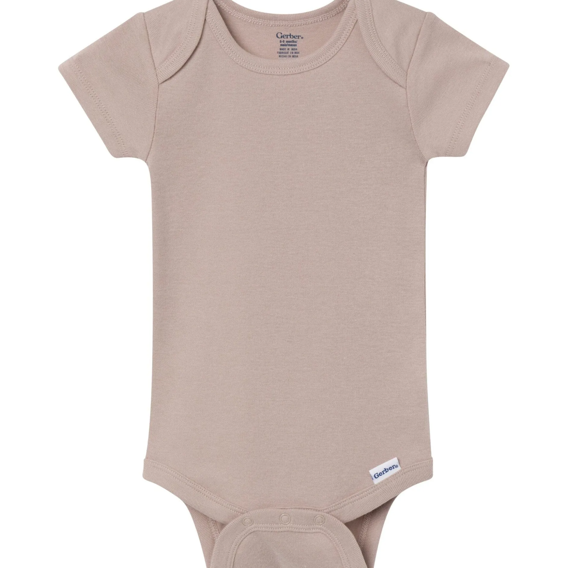 8-Pack Baby Neutral Neutral Tones Short Sleeve Bodysuits