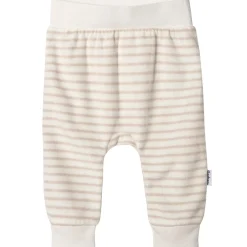 4-Pack Baby Neutral Oatmeal Heather and Stripes Fleece Pants