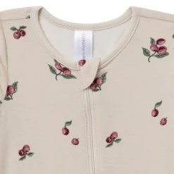 2-Pack Baby Neutral Plums Zip Front Viscose Rompers