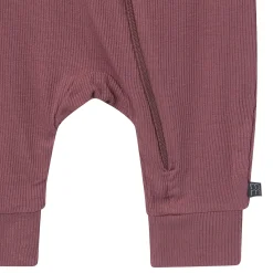 2-Pack Baby Neutral Plums Zip Front Viscose Rompers