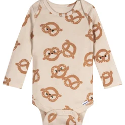 6-Pack Baby Neutral Pretzels Long Sleeve Onesies® Bodysuits