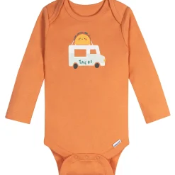 6-Pack Baby Neutral Pretzels Long Sleeve Onesies® Bodysuits