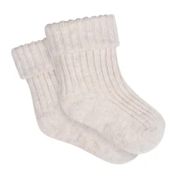 4-Pack Baby Neutral Rolled Cuff Ribbed Socks