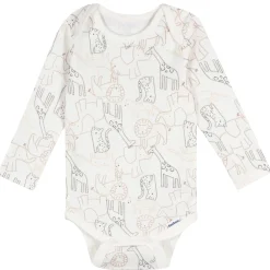 5-Pack Baby Neutral Stars Long Sleeve Bodysuits