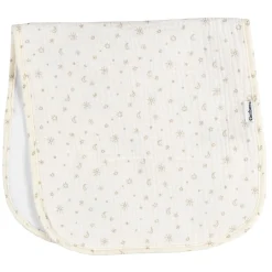 5-Pack Baby Neutral Stars Muslin Burp Cloths