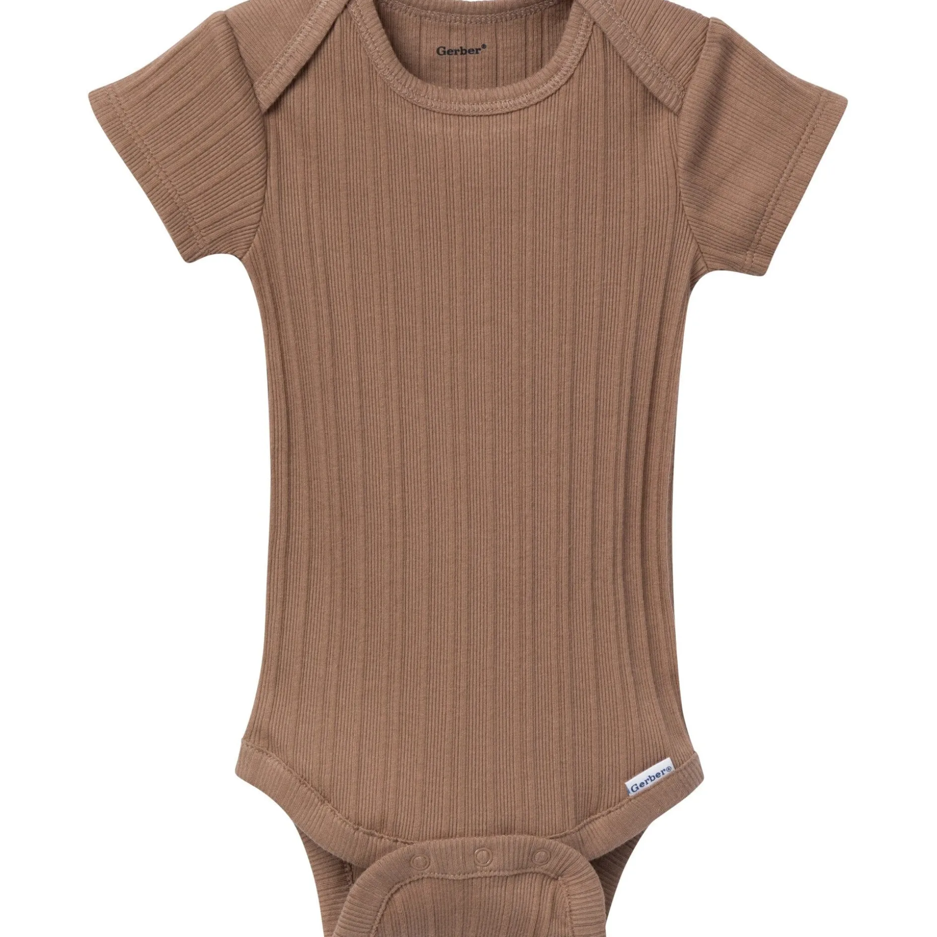 6-Pack Baby Neutral Tan Little Apples Bodysuits