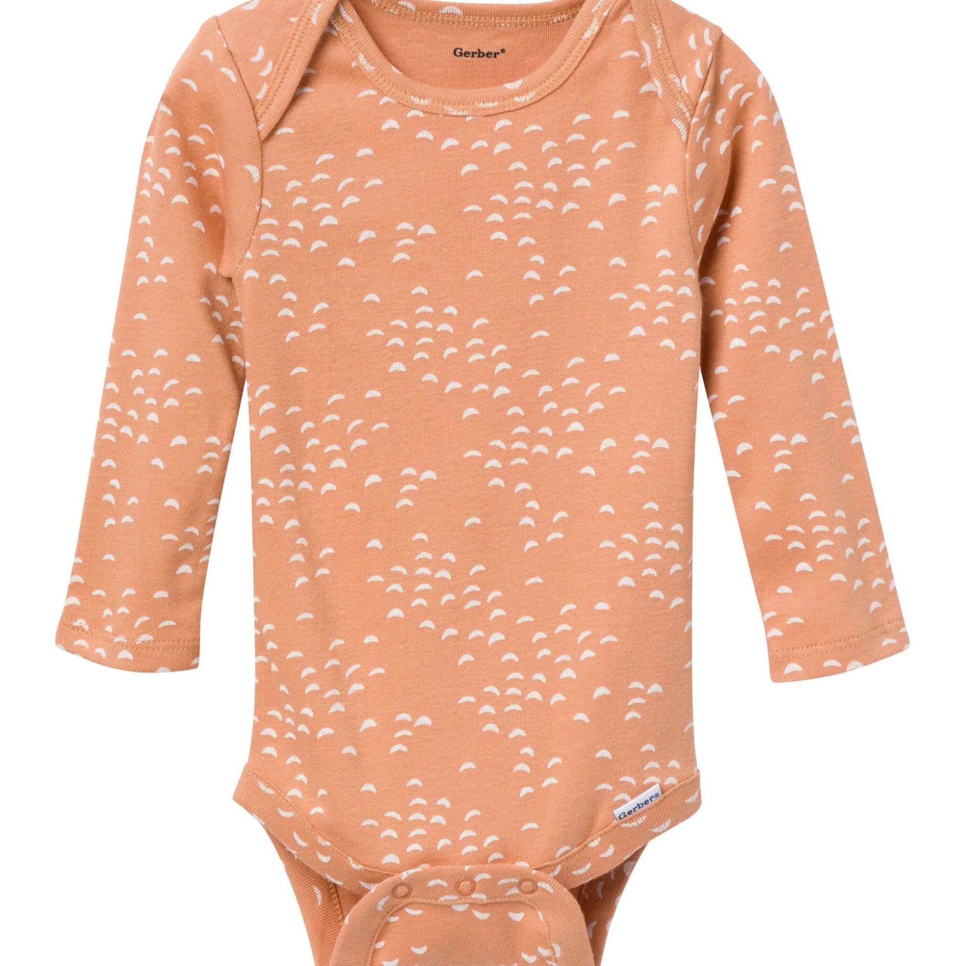 6-Pack Baby Neutral Tan Little Apples Bodysuits