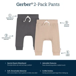 2-Pack Baby Neutral Tan Pants