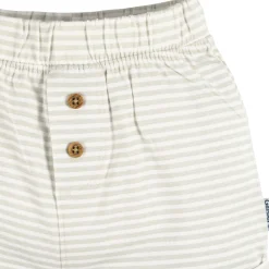 3-Pack Baby Neutral Tan Stripe, Dark Grey Heather, & Black Knit Shorts
