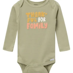 3-Pack Baby Neutral Thankful Long Sleeve Onesies® Bodysuits
