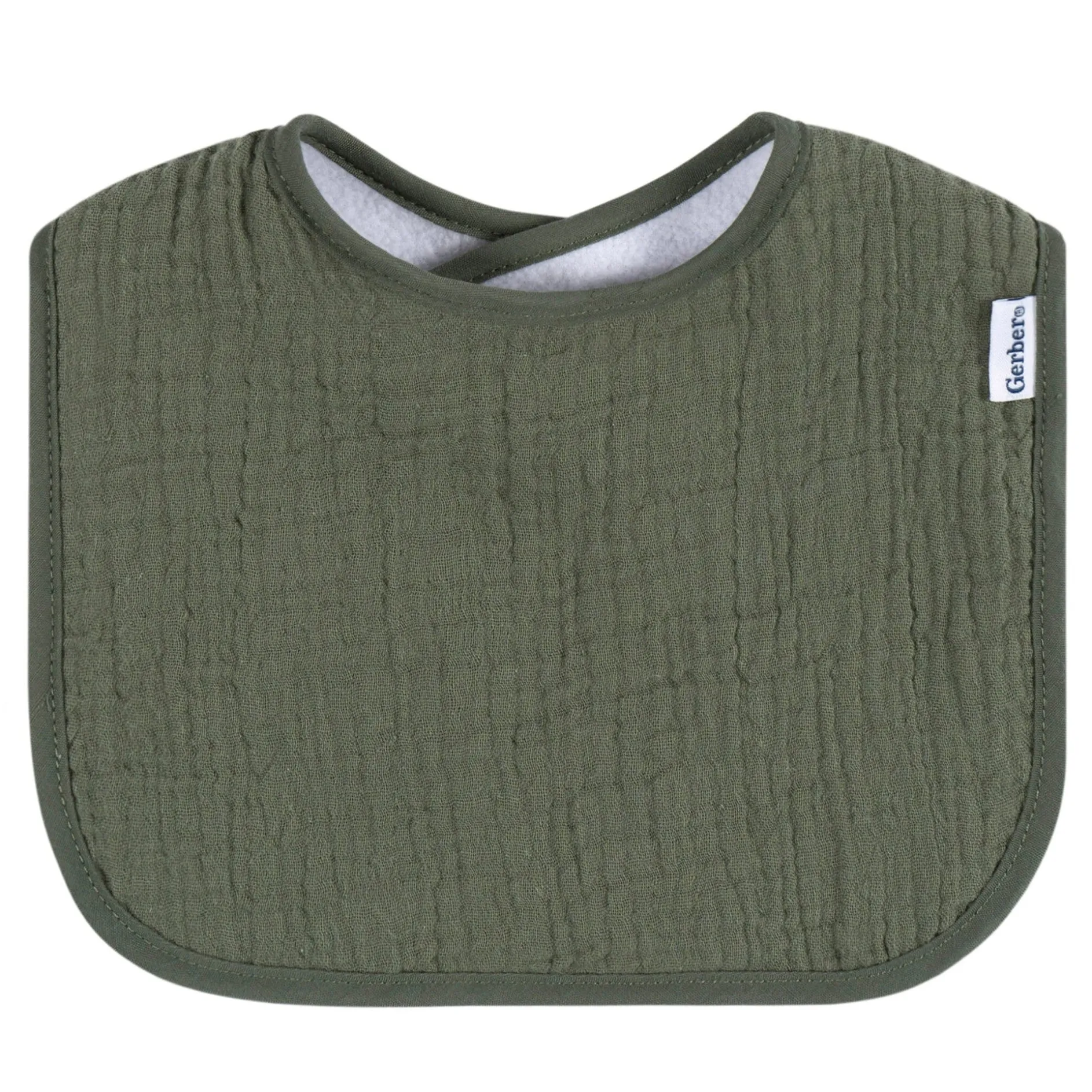 8-Pack Baby Neutral Warm Shades Muslin Drooling Bibs
