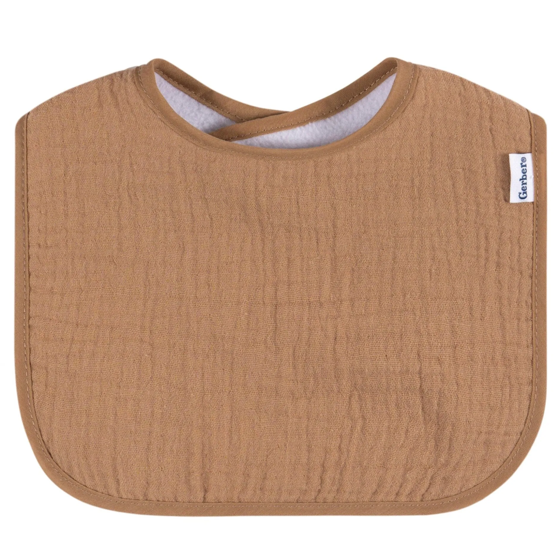 8-Pack Baby Neutral Warm Shades Muslin Drooling Bibs