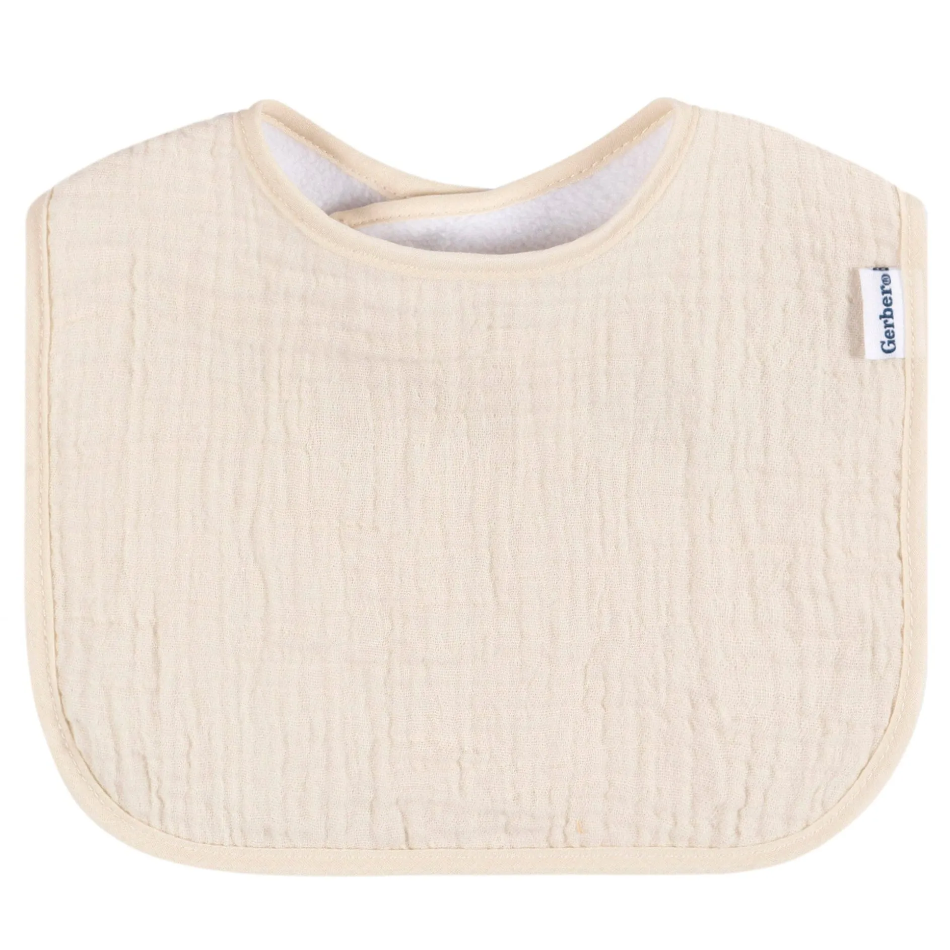 8-Pack Baby Neutral Warm Shades Muslin Drooling Bibs