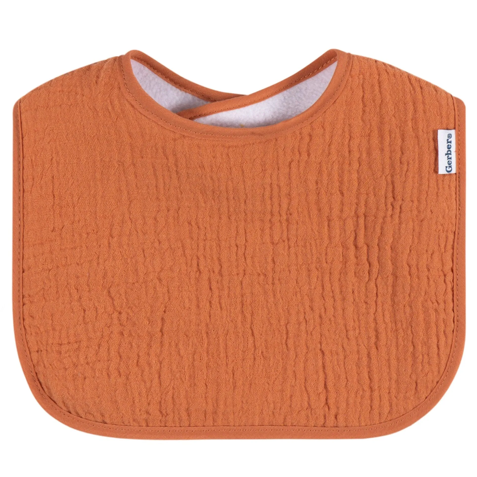 8-Pack Baby Neutral Warm Shades Muslin Drooling Bibs
