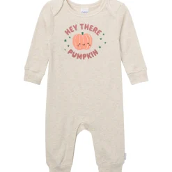 3-Pack Baby Neutral What Fun Pumpkin Lap Shoulder Rompers