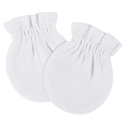 8-Pack Baby Neutral White No Scratch Mittens