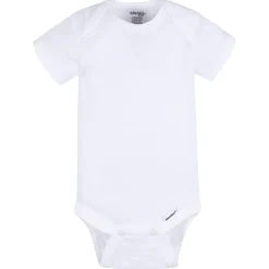 2-Pack Baby Neutral White Short Sleeve Onesies® Bodysuits