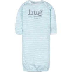 4-Pack Baby Neutral Words Gowns (Preemie)