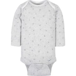 6-Pack Baby Neutral Words Long Sleeve Onesies® Bodysuits