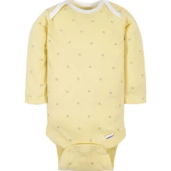 6-Pack Baby Neutral Words Long Sleeve Onesies® Bodysuits