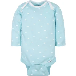 6-Pack Baby Neutral Words Long Sleeve Onesies® Bodysuits