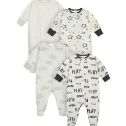 4-Pack Baby Neutral Words Sleep 'N Plays