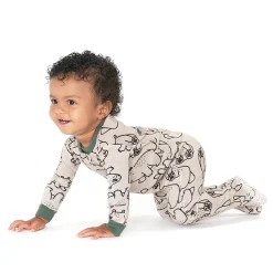 4-Pack Baby & Toddler Boys Bears & Construction Trucks Snug Fit Footed Cotton Pajamas