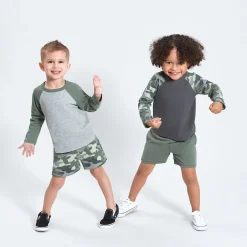 3-Pack Baby & Toddler Boys Color Me Camo Pull-On Knit Shorts