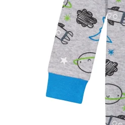 4-Pack Baby & Toddler Boys Dinosaurs & Space Snug Fit Footed Cotton Pajamas
