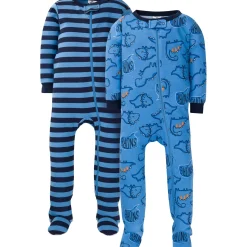 2-Pack Baby & Toddler Boys Dino Snug Fit Footed Cotton Pajamas