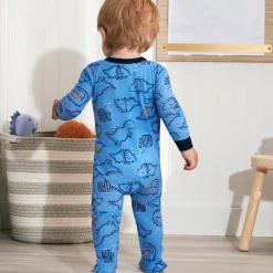 2-Pack Baby & Toddler Boys Dino Snug Fit Footed Cotton Pajamas