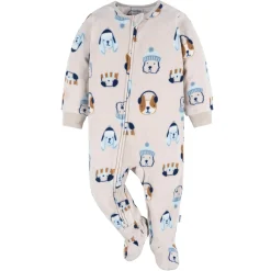 2-Pack Baby & Toddler Boys Dog & Blue Fair Isle Fleece Pajamas