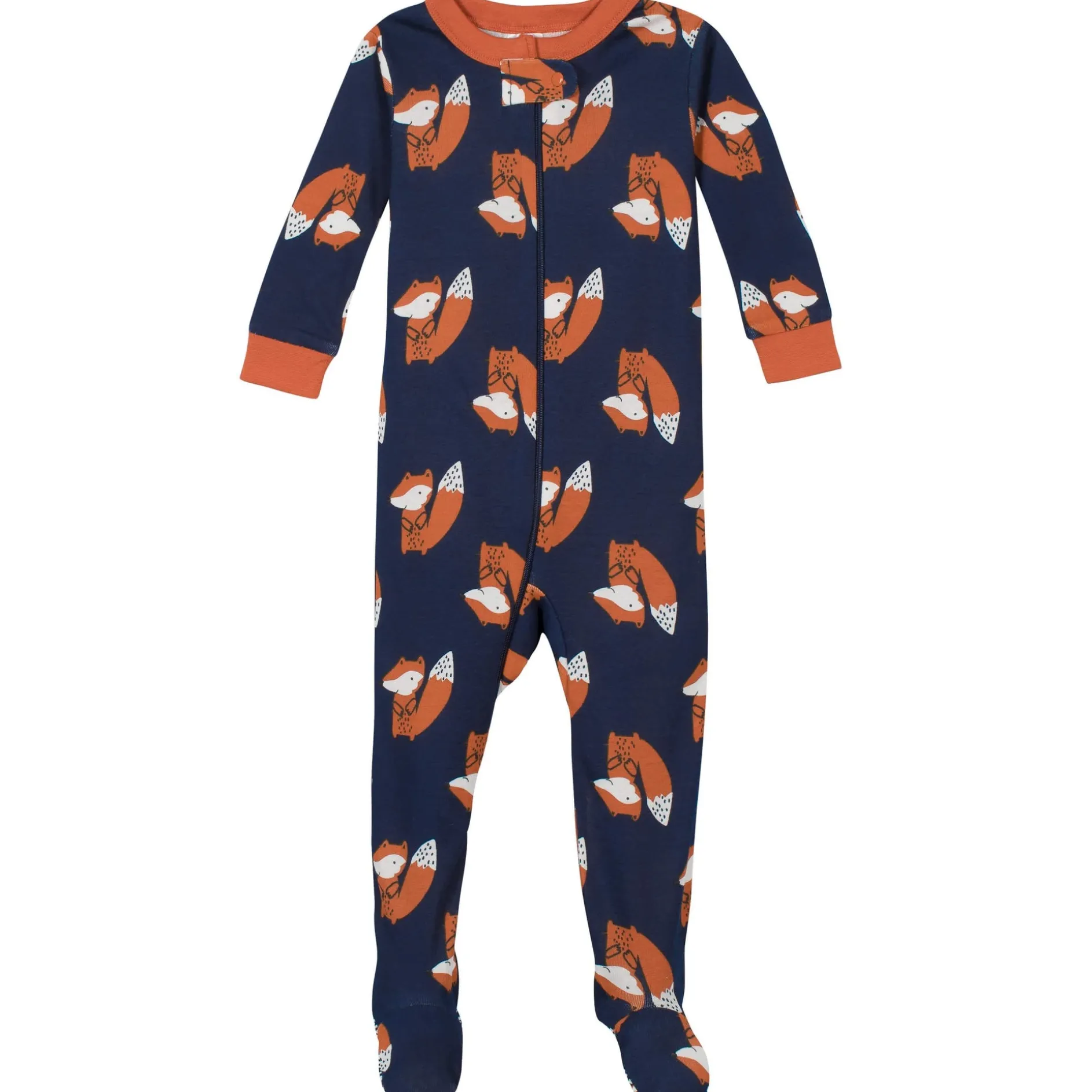 2-Pack Baby & Toddler Boys Fox Snug Fit Footed Cotton Pajamas