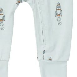 2-Pack Baby & Toddler Boys Light Sky Spaceship Viscose Snug Fit Footless Pajamas