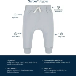3-Pack Baby & Toddler Boys Navy & Gray Premium Jogger