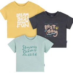 3-Pack Baby & Toddler Boys Ocean Child Short Sleeve Graphic T-Shirts