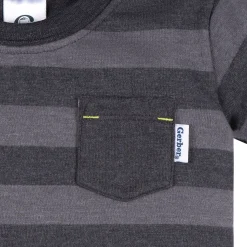 3-Pack Baby & Toddler Boys Stripes Short Sleeve T-Shirts