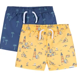 2-Pack Baby & Toddler Boys UPF 50+ Lighthouse Swim Trunks