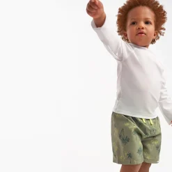 2-Pack Baby & Toddler Boys UPF 50+ Palm Tree Swim Trunks