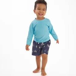 2-Pack Baby & Toddler Boys UPF 50+ Surfboard Swim Trunks