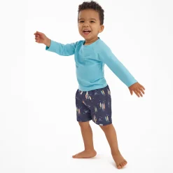 2-Pack Baby & Toddler Boys UPF 50+ Surfboard Swim Trunks