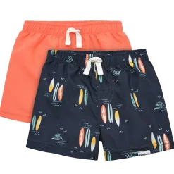 2-Pack Baby & Toddler Boys UPF 50+ Surfboard Swim Trunks